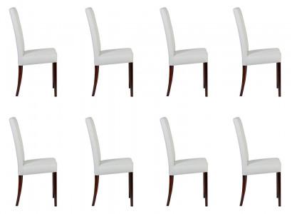 8x chairs chair upholstery design lounge club seat reclining set armchair new